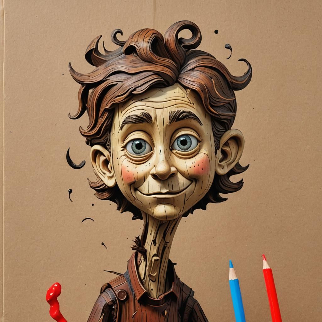 Surreal Sculpture of Bookish Mind and Universe