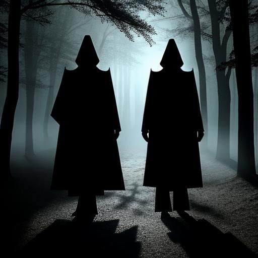 casting eerie shadows