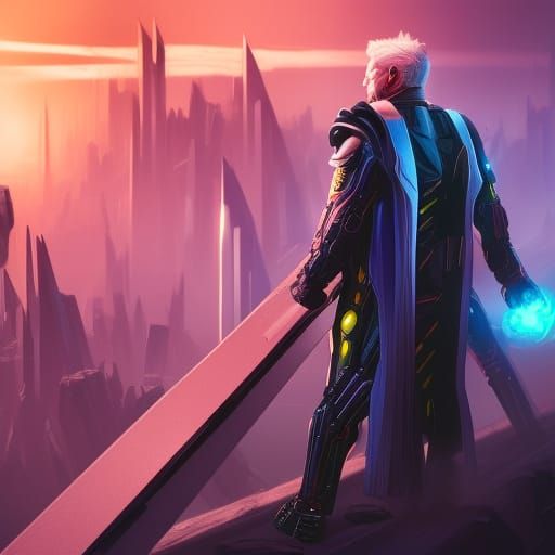 Cyberpunk Magneto Concept Art in 8K