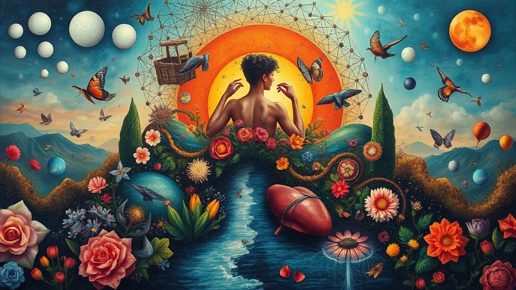 Surreal Emotional Landscape with Dreamlike Intricate Details