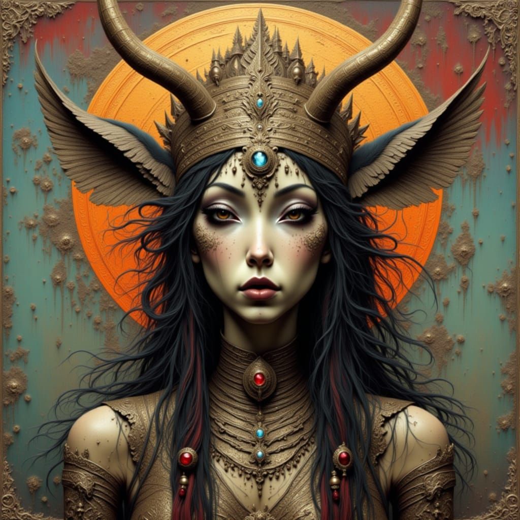 Portrait of a Woman Generated with LoRA Model