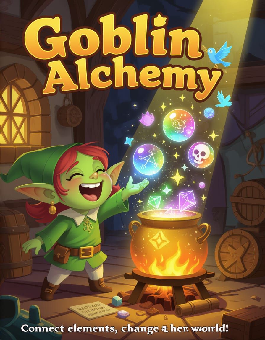 Goblin Girl's Whimsical Alchemy Adventure