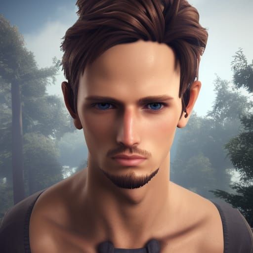 Detailed 3D Portrait with Cinematic Lighting