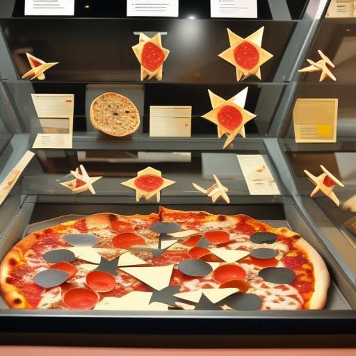 Pizza Shuriken on Display