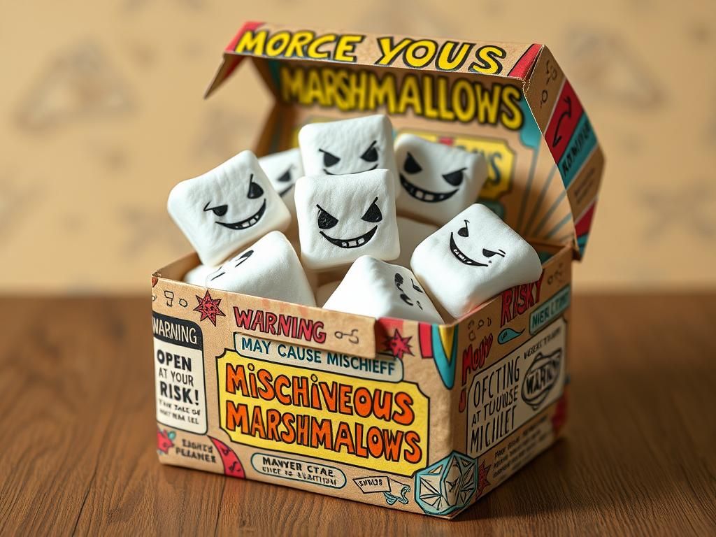 Mischievous Marshmallows: Psychedelic Vintage Papercraft