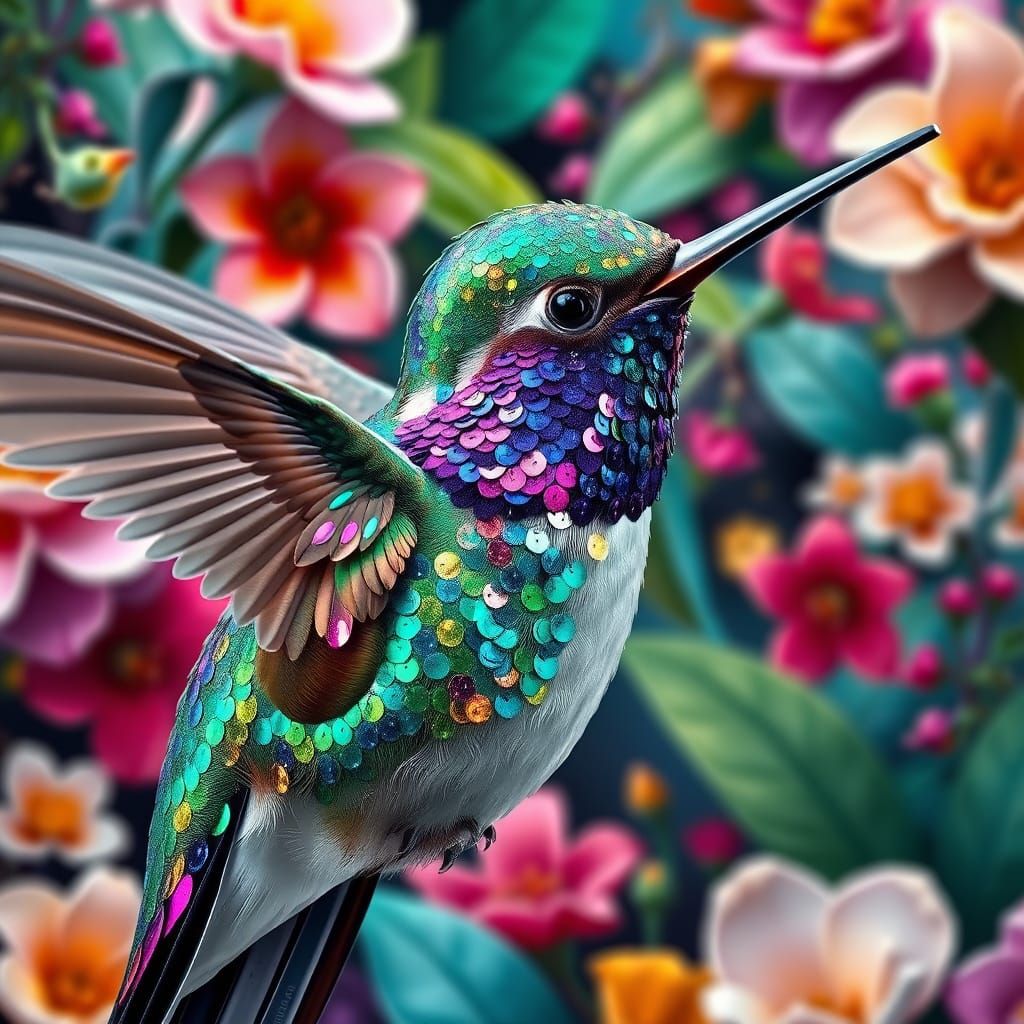 Sequins hummingbird
