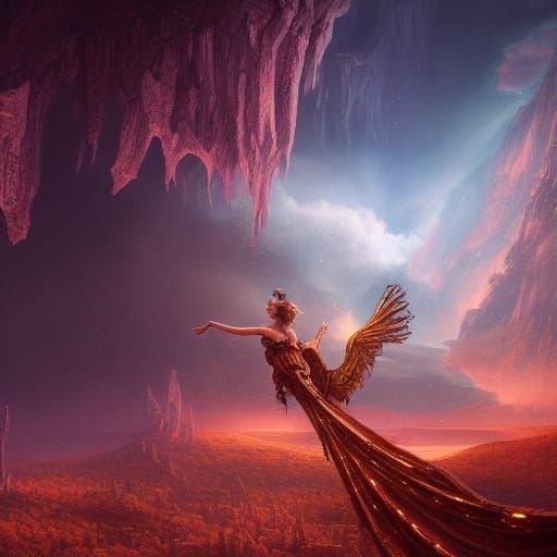 Cosmic Beckoning: A Digital Matte Painting