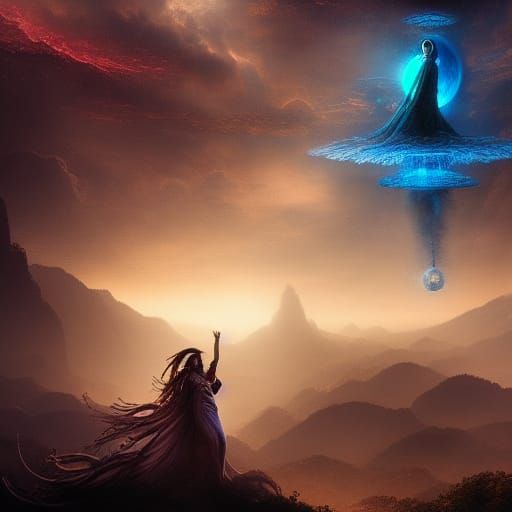 Cosmic Invitation: A Digital Matte Painting