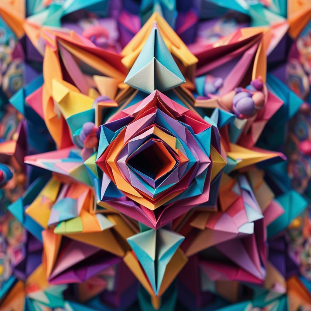 Psychedelic Third Eye Origami Papercraft Experience