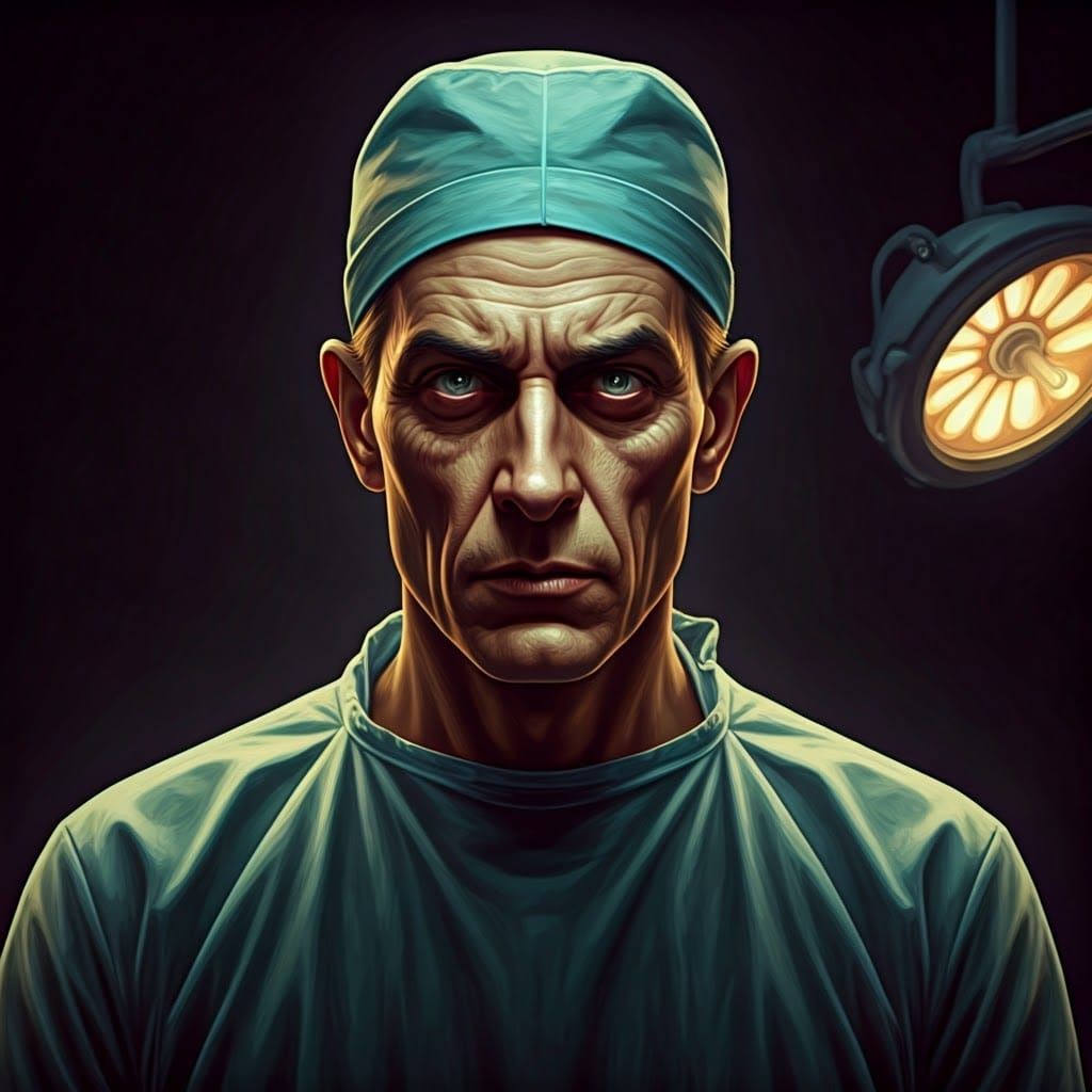 ...9...8...7... You open your eyes for the last time to see this stranger.... where's my Dr? ...