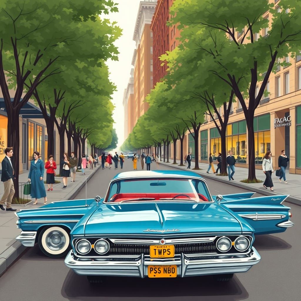 1960 Pontiac Bonneville in New York City