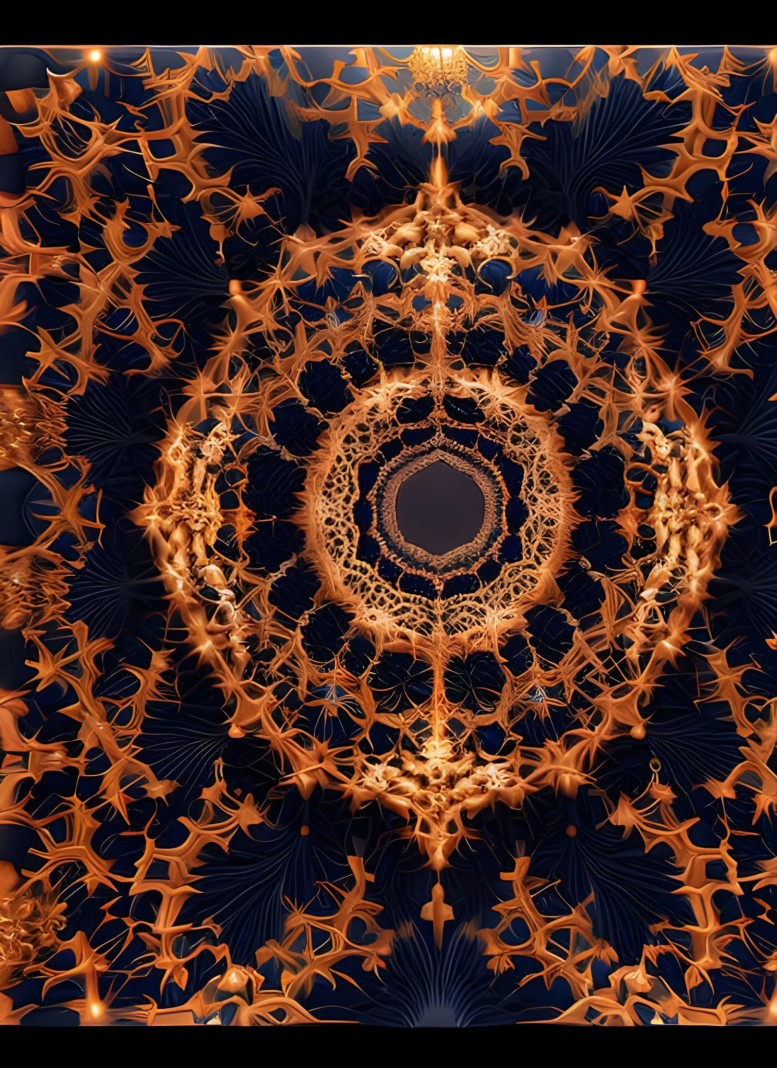 Hyperdetailed Fractal Snowflake in Mandelbulb3D