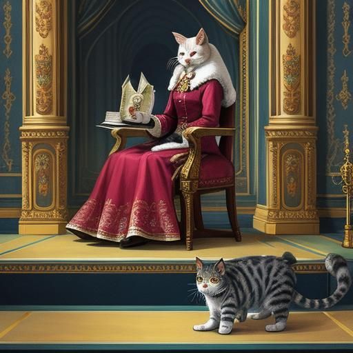 The Royal Cat: A Colorful Fantasy