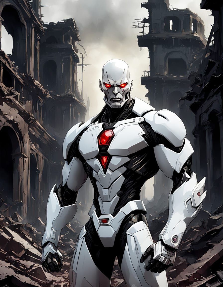 Dark Android Antivision Hero from Alternate Earth Avengers