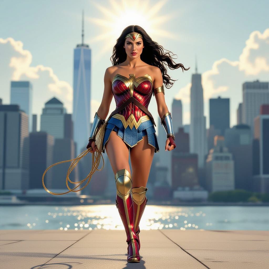 Wonder Woman High Fashion Comic Art in NYC