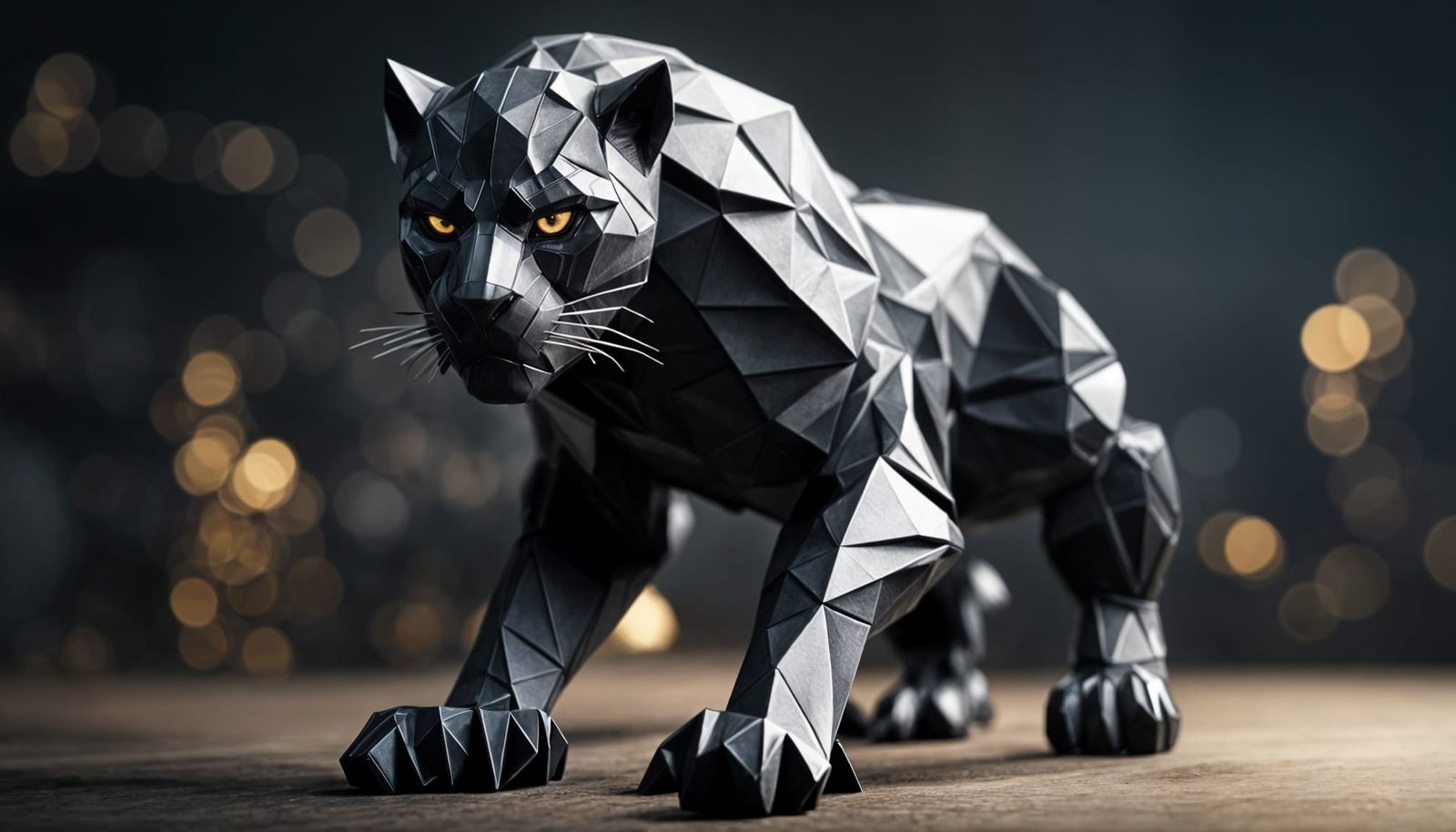 Origami Black Panther Paper-Craft Masterpiece