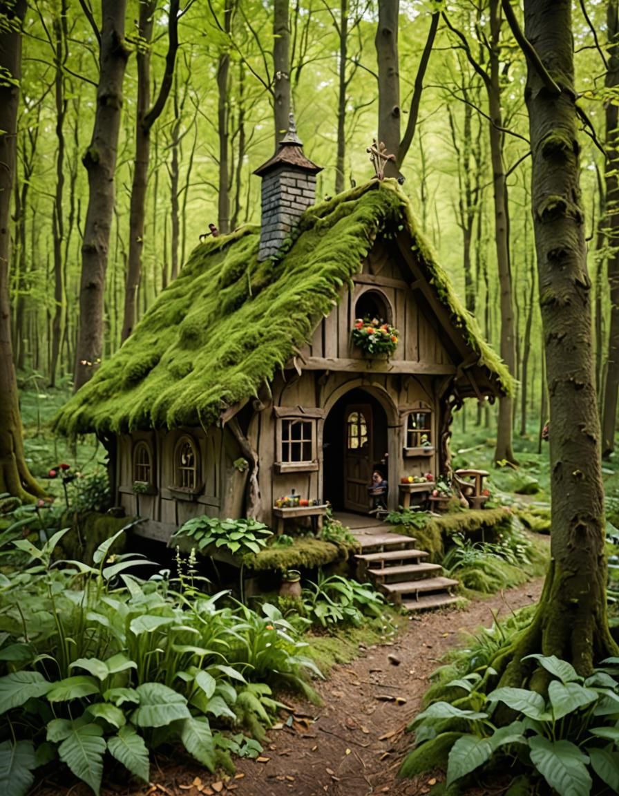 Enchanted Fairy House in Magical Forest