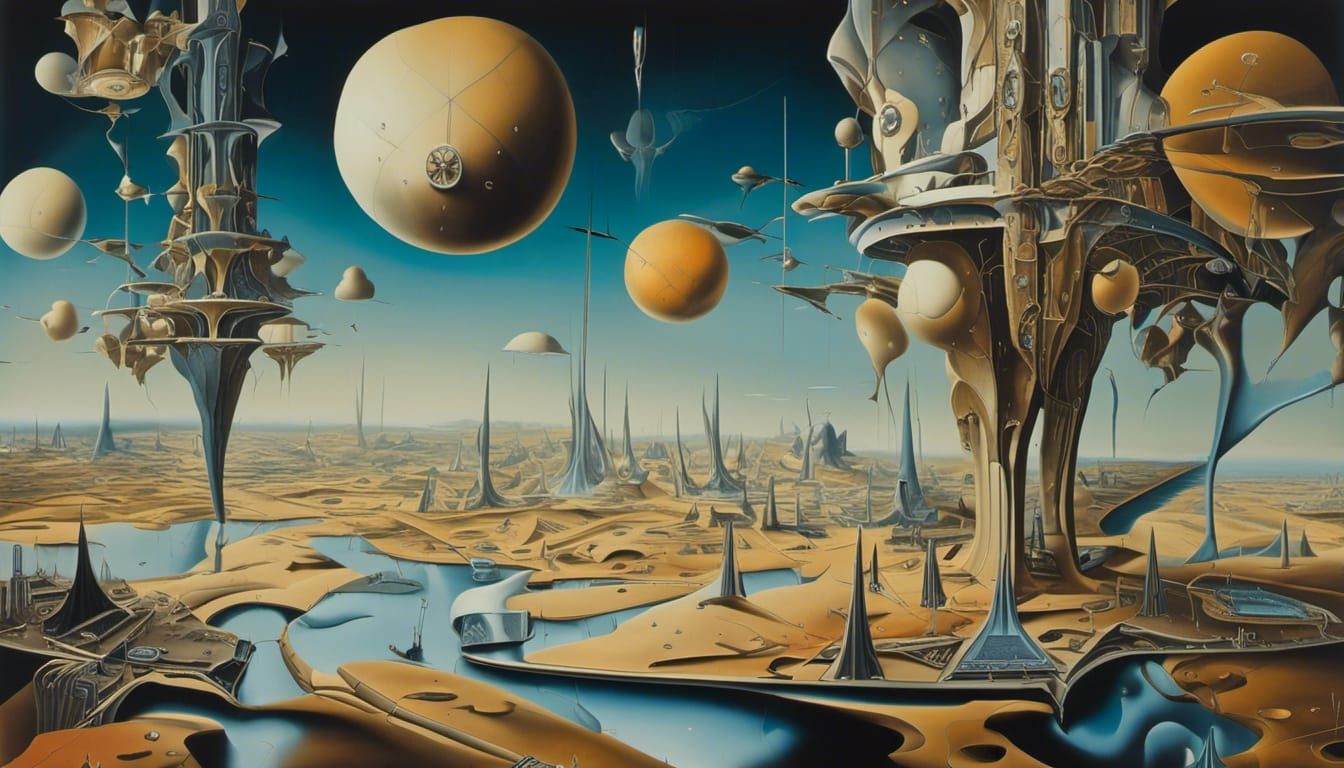 Surreal Fabric Reveals Futuristic Cityscape as Digital Art