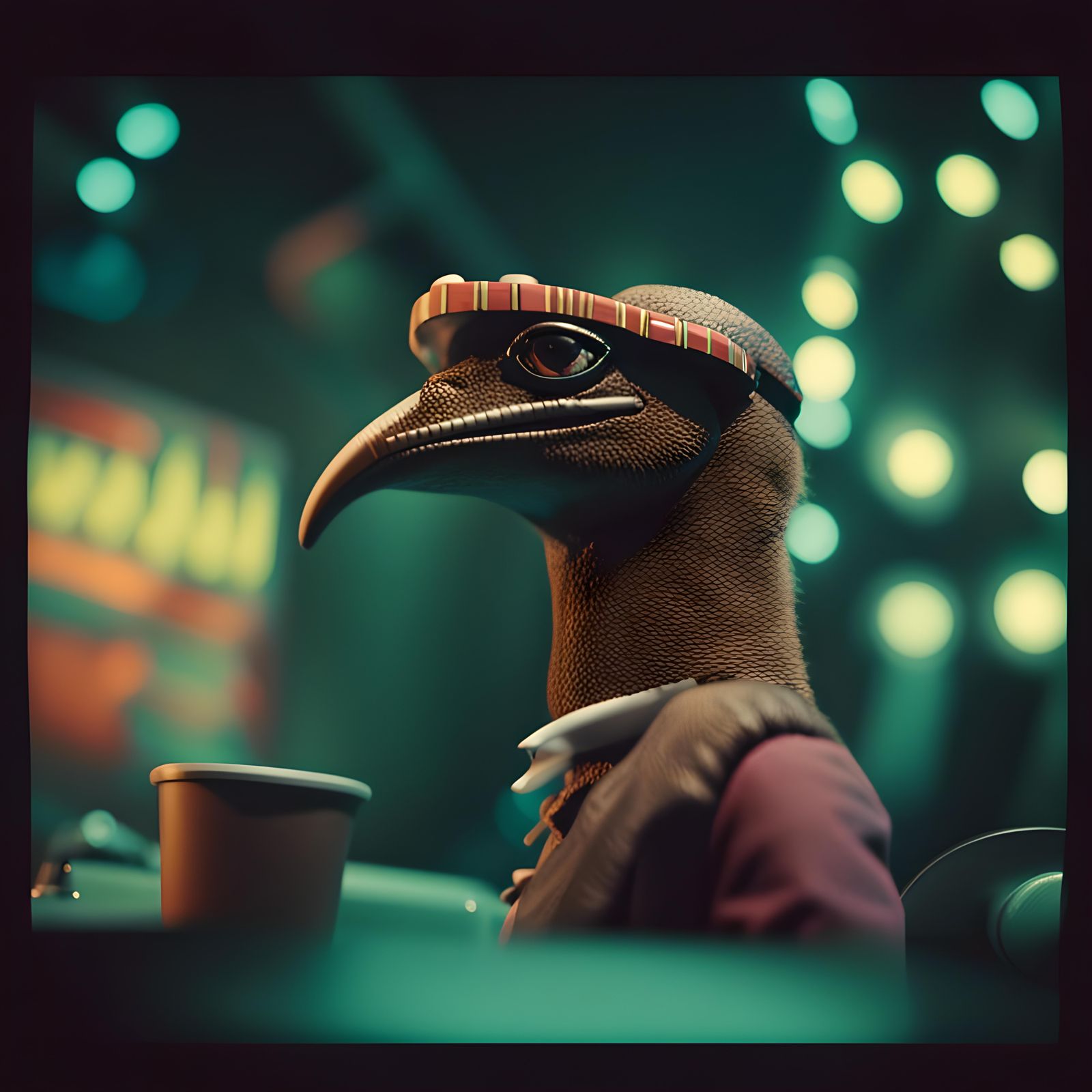 Cinematic 'Funk' Image with Film Grain Effect