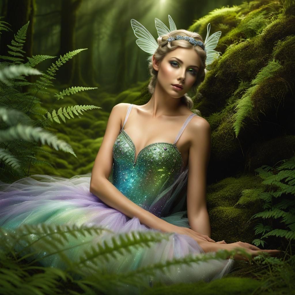 In a forest deep, where shadows play, A lonely fairy sings h...
