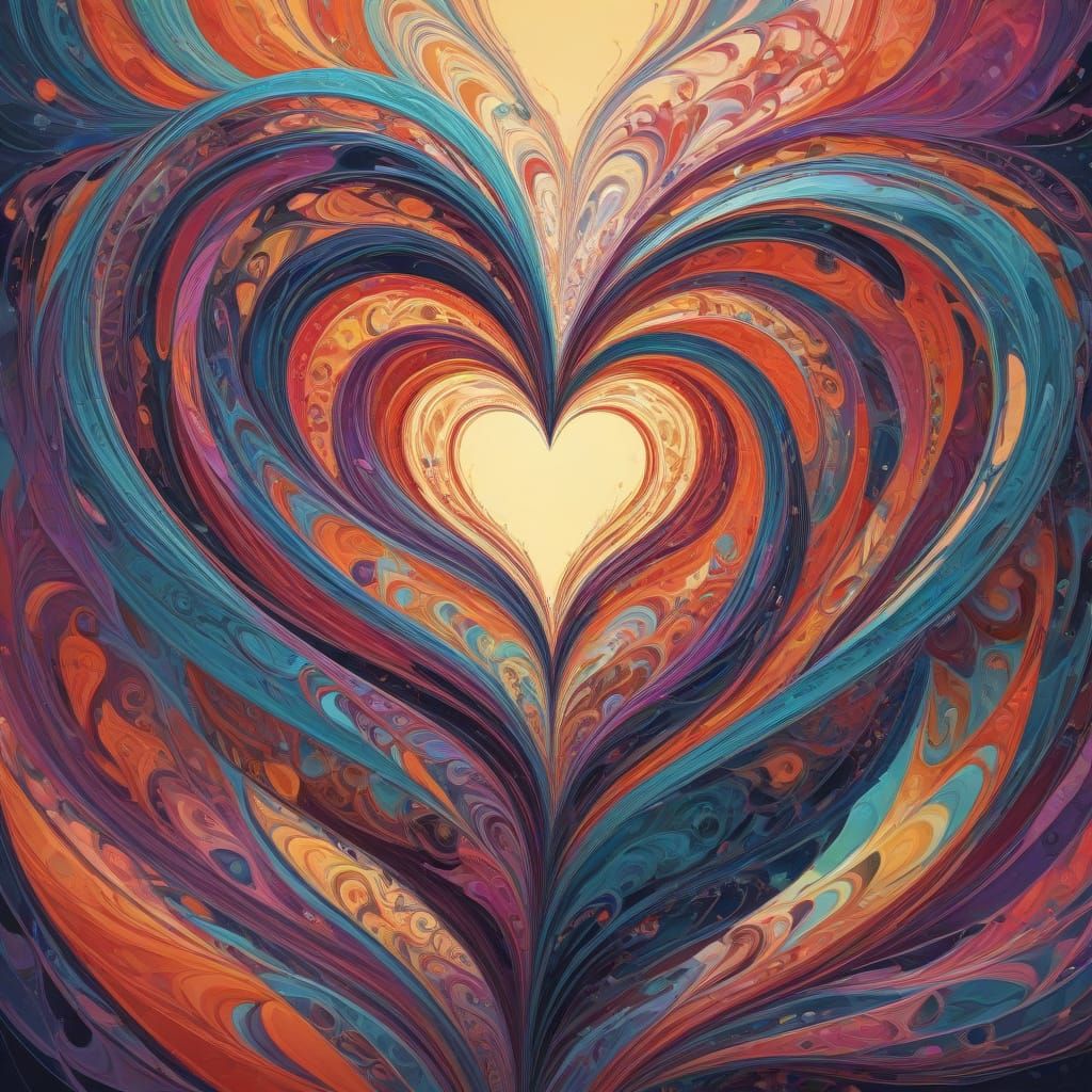 Celebrate Solo Love in a Vibrant, Fractal Heart