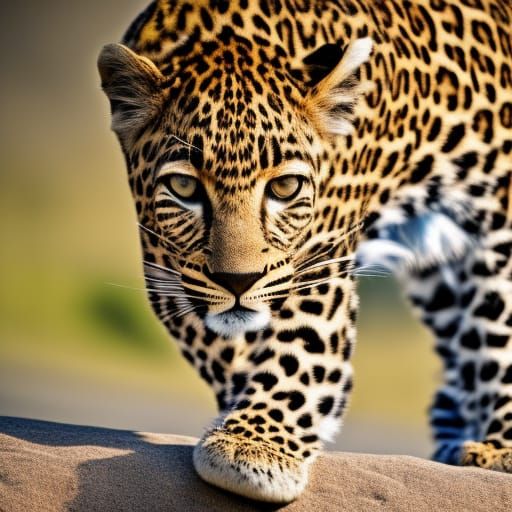 Leopard in Motion: Professional Wildlife Photography