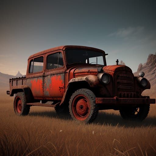 Epic Red Aura of Evil in Stunning Magic Realism