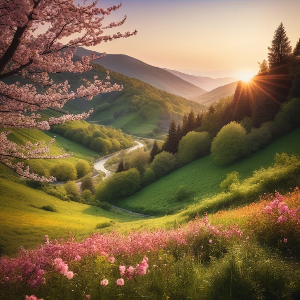 Vibrant Valley Landscape Photography