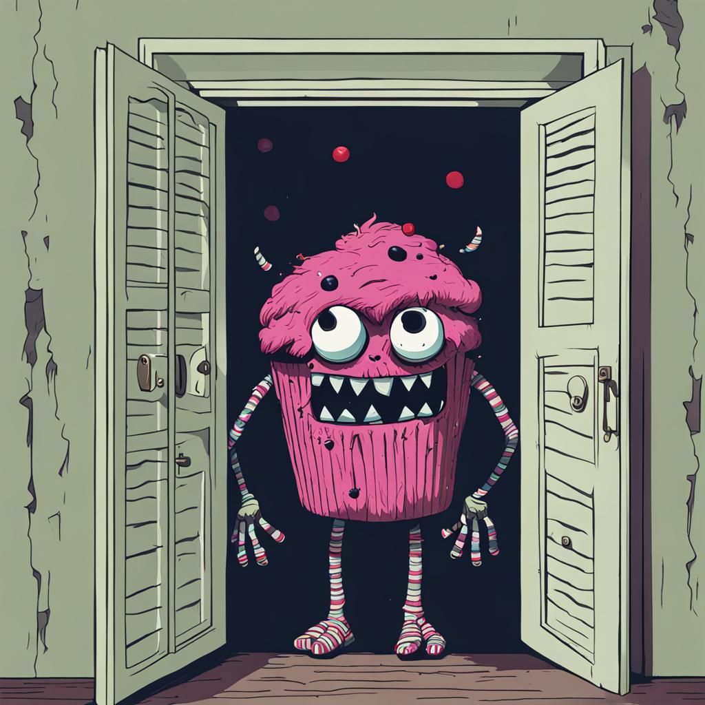 Nightmare Muffin Monster in the Closet
