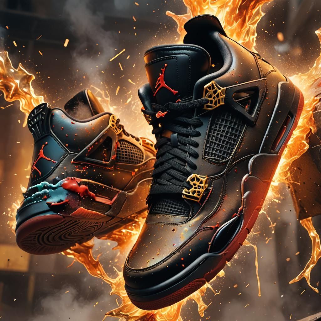 Air Jordan 4 Exploding: Fantasy Concept Art