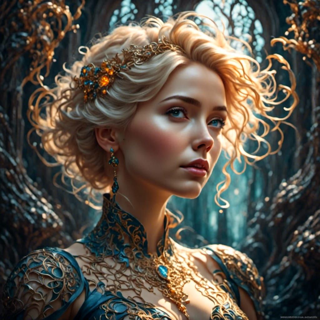 <lora:The shine of latex:1.0> <lora:G Filigree:1.0> Beautiful Woman with short blonde hair