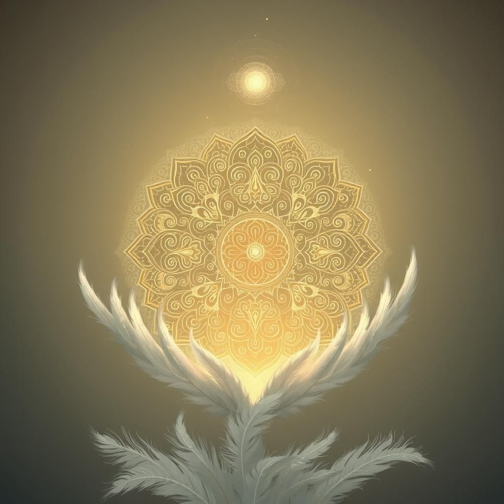 Glowing Karma Aura in Dreamlike Digital Art Style