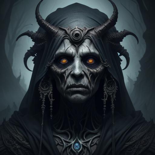 Mystical One-Eyed Watcher in Dark Fantasy Art