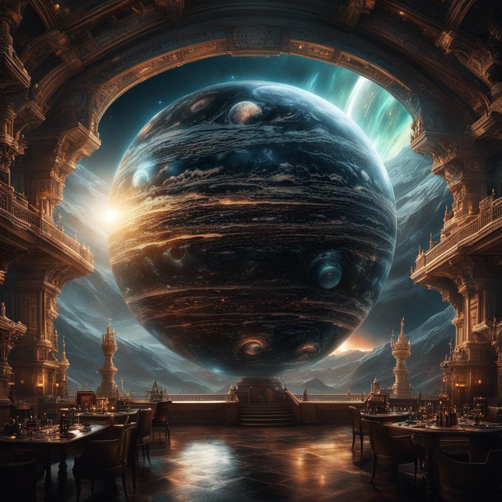 Antimatter Sphere Digital Matte Painting