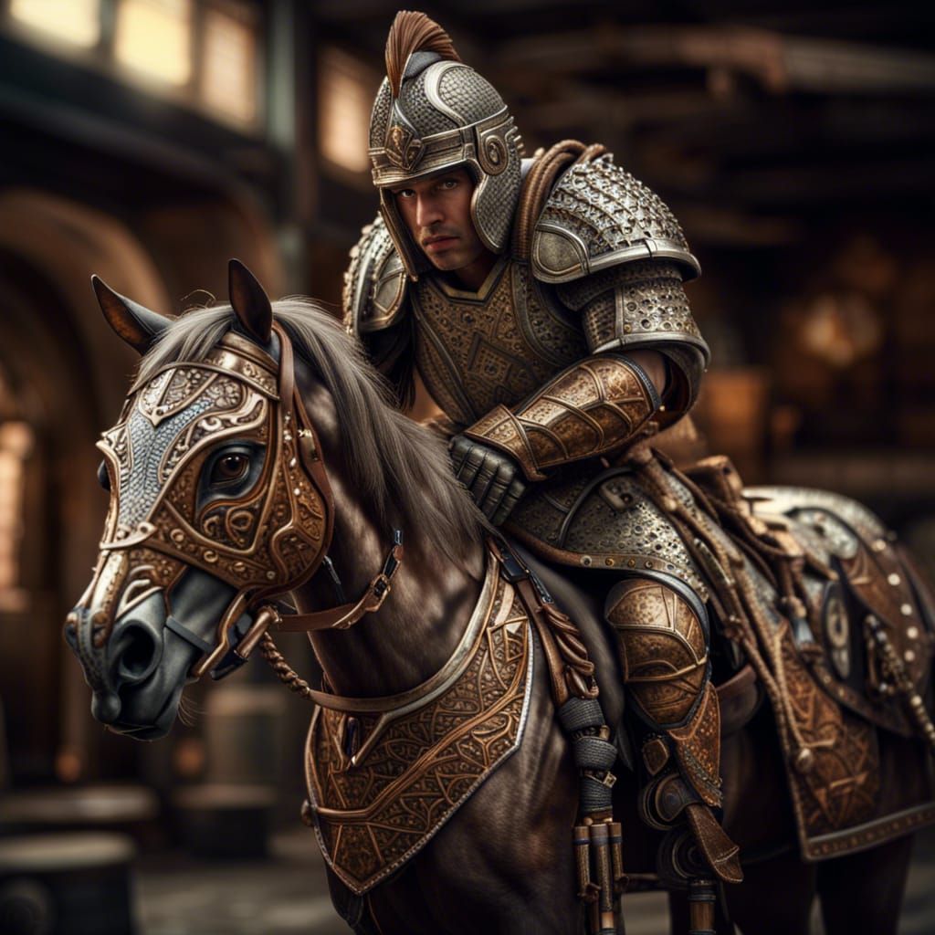 Futuristic Warrior in 21st Century Technology