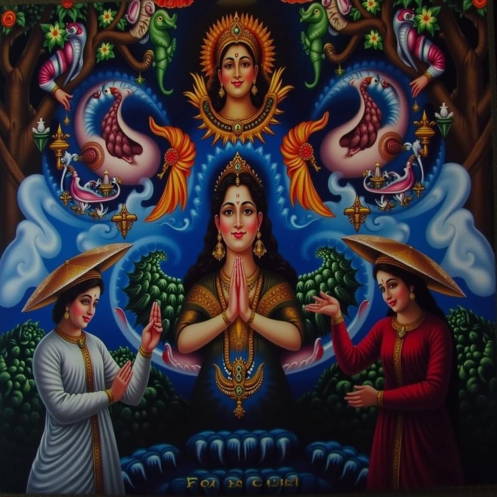 Masterpiece Painting of Beauty and Truth