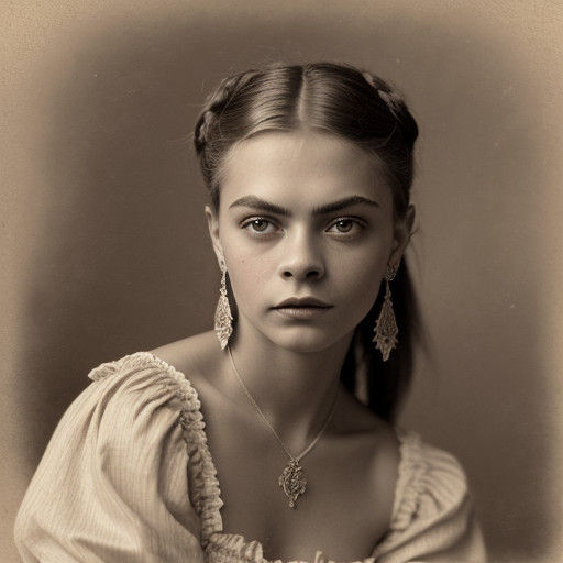 Elegant Slavic Beauty in Traditional Attire