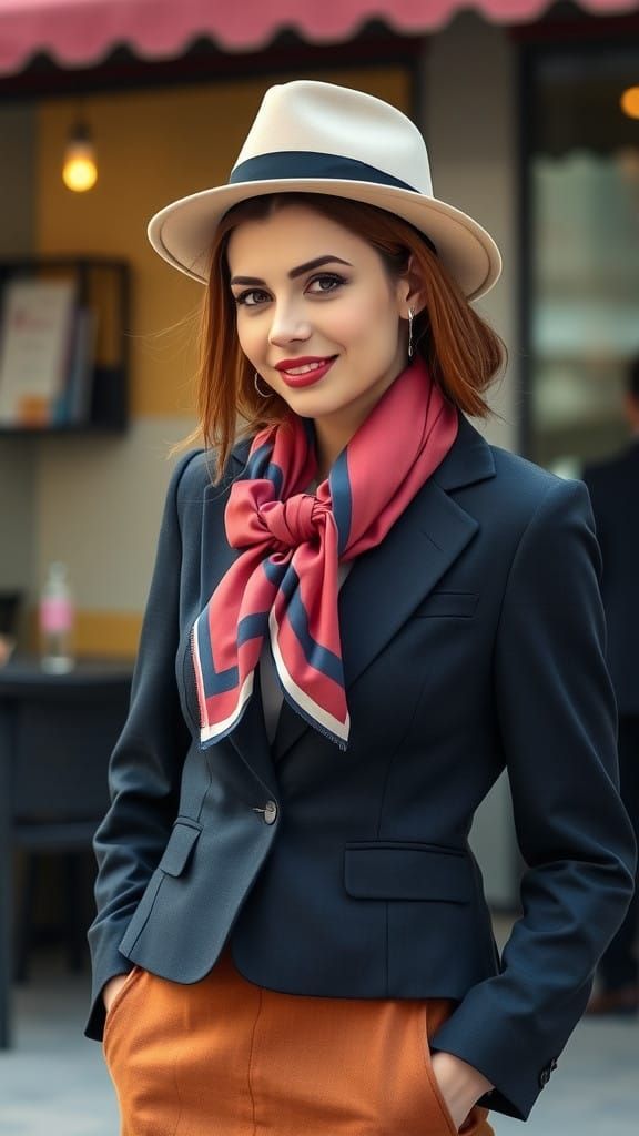 Elegant Persian Woman in Formal Attire