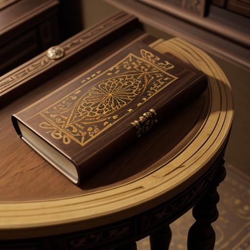 Baroque Still Life: Marble Pipe in Library