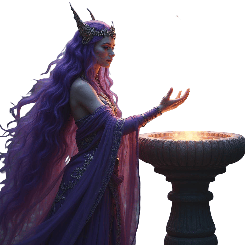 Ethereal Blood Elf Queen Channels Ancient Power