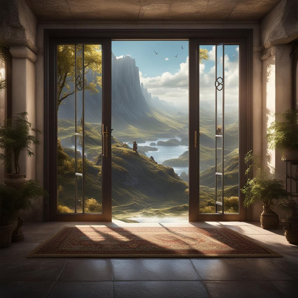 White Manx Cat with Crossed Eye: Fantasy Art