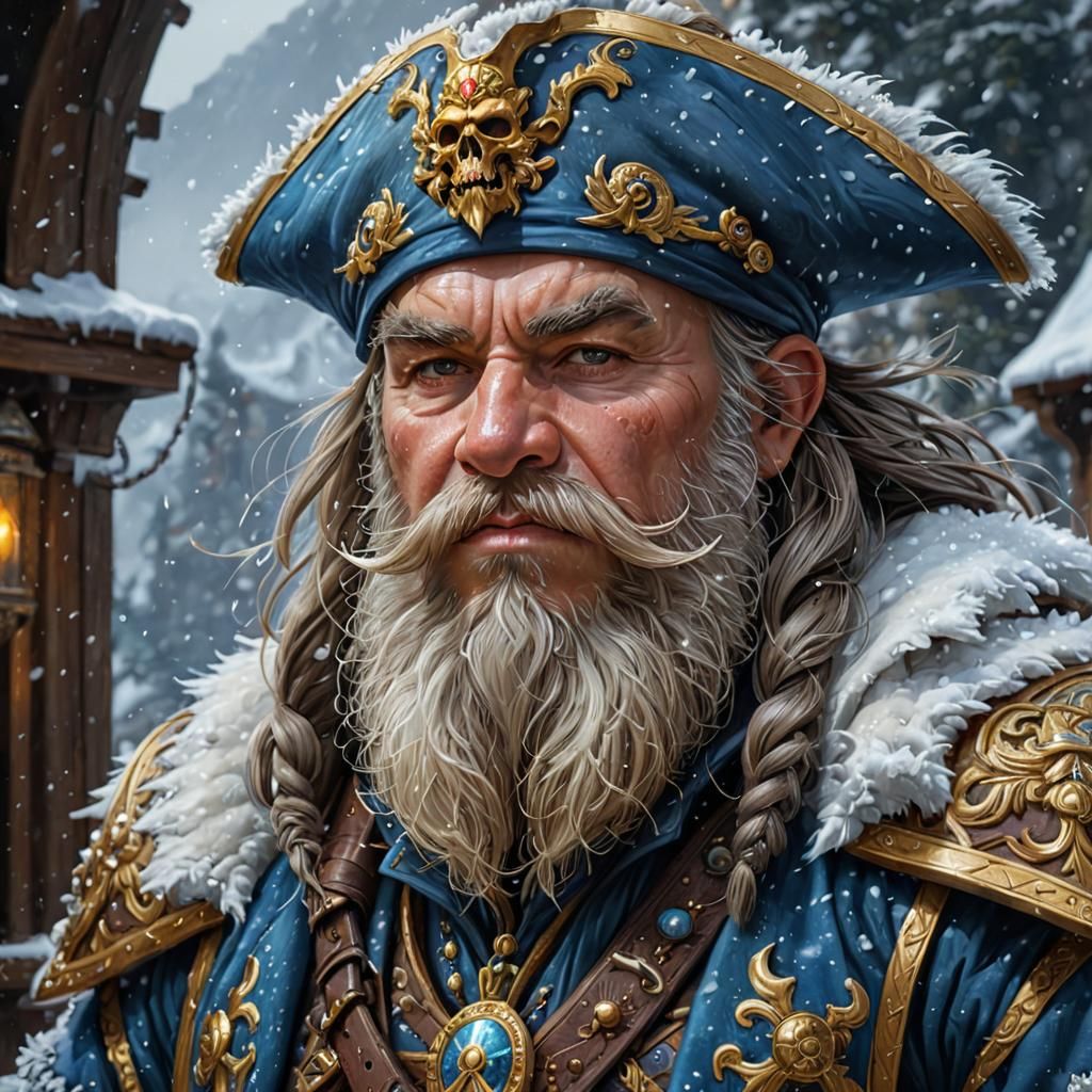 Fantasy dwarf pirate