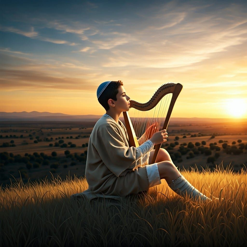 A Wise and Holy Shepherd Boy in Harmony with Nature