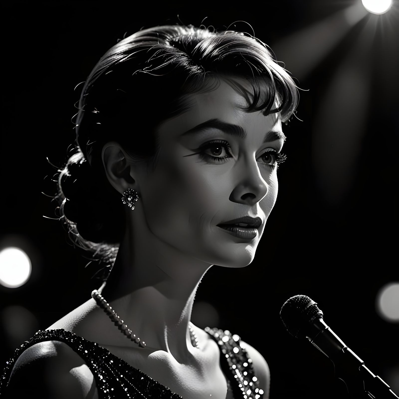 Film Noir Jazz Singer in Spotlight