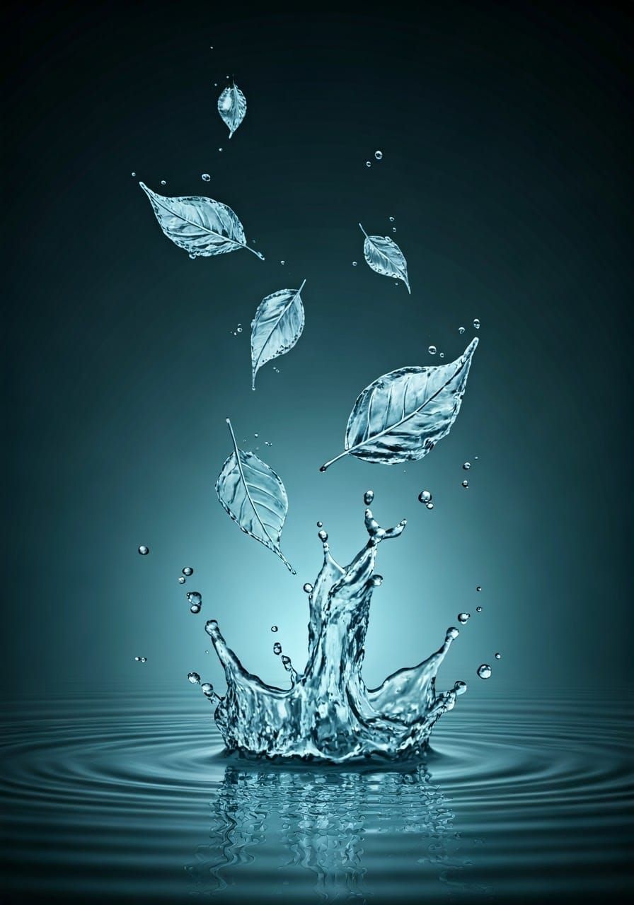 Water Leaves: An Aqueous Cascade