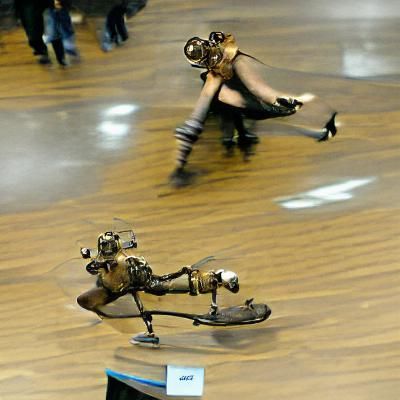Steampunk Figure Skater in Artistic Style