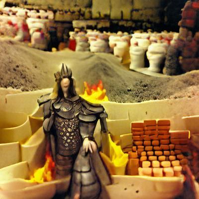 Gwyn, Lord of Cinder, in the Kiln