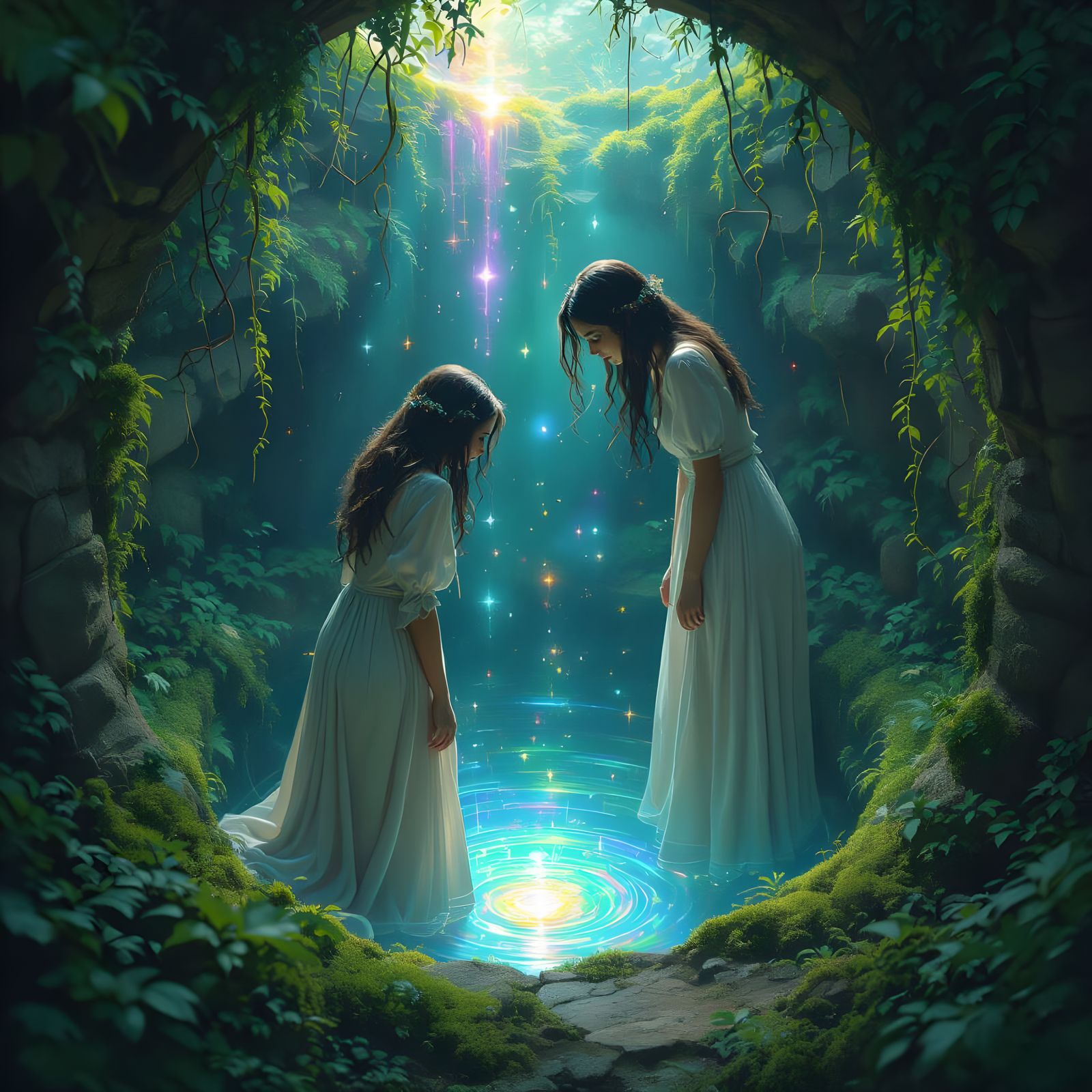 Kaleidoscope Well: Shimmering Depths