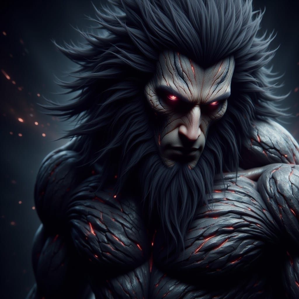 Towering Lycanthrope Alpha Male in Dark Fantasy Style