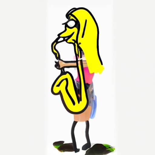 Lisa Simpson Plays Saxophone